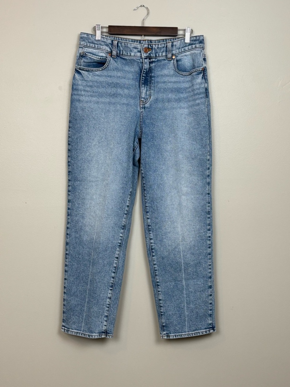 Talbots Jeans Womens 12P Blue High Waist Relaxed‎ Jean Stretch High Rise Denim